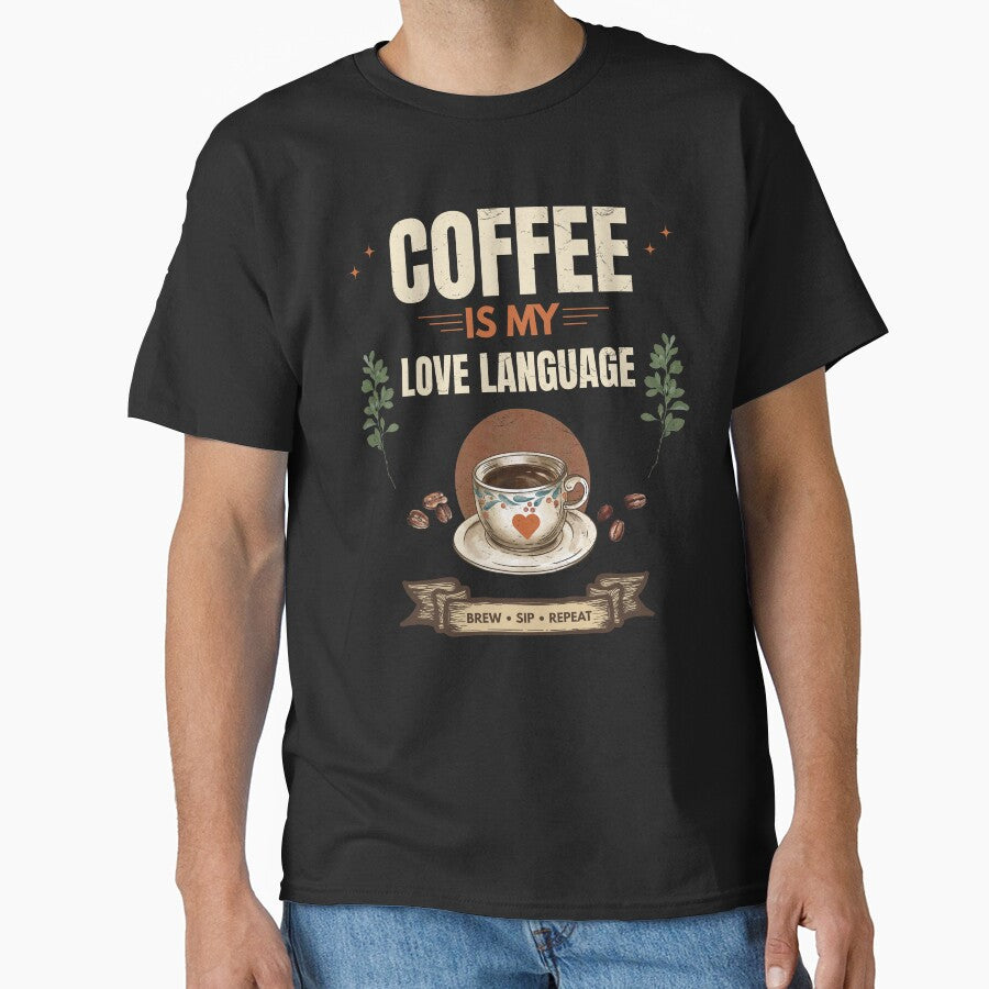 Coffee Is My Love Language Vintage Coffee Lover Design by Uvclick