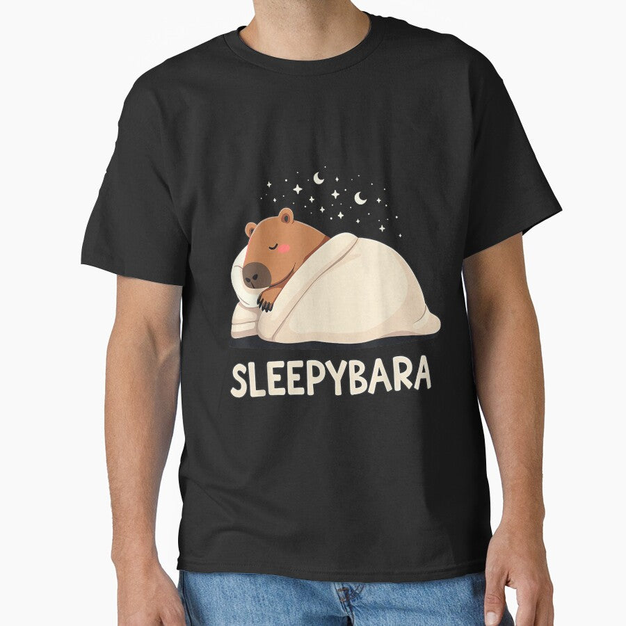 Capybara Sleep Pajamas Sleepybara Art for Men Women Kids , Capybara Gift Lover by DZIRI NAJAT