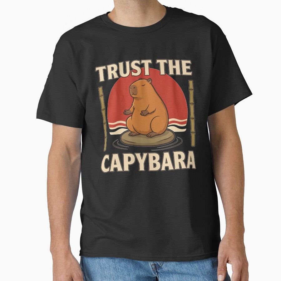 Trust the Capybara – Vintage Meditation Design by No Excuses Supply