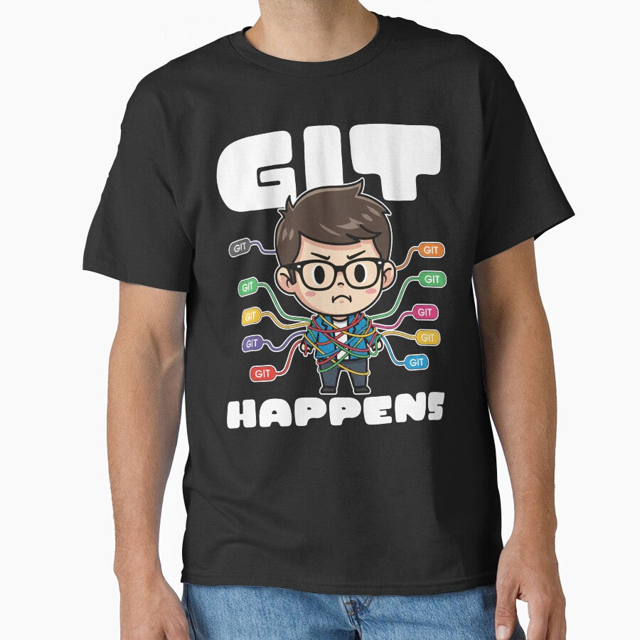 GIT HAPPENS - PROGRAMMER GIFT by KEF Custom