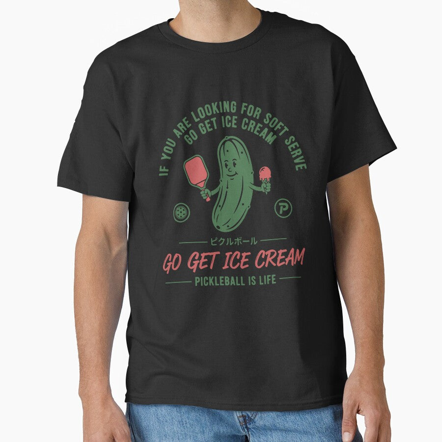 Pickleball Funny Player Go Get Ice Cream by LuminOrb