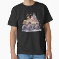 Santa Claus Driving Monster Truck With Reindeer And Decorated Christmas Tree by HuserPiri