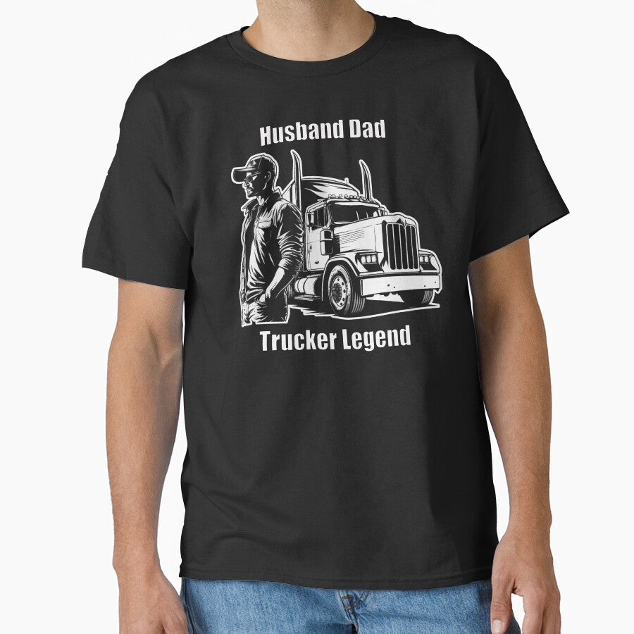 Husband Dad Trucker Legend by Schamann