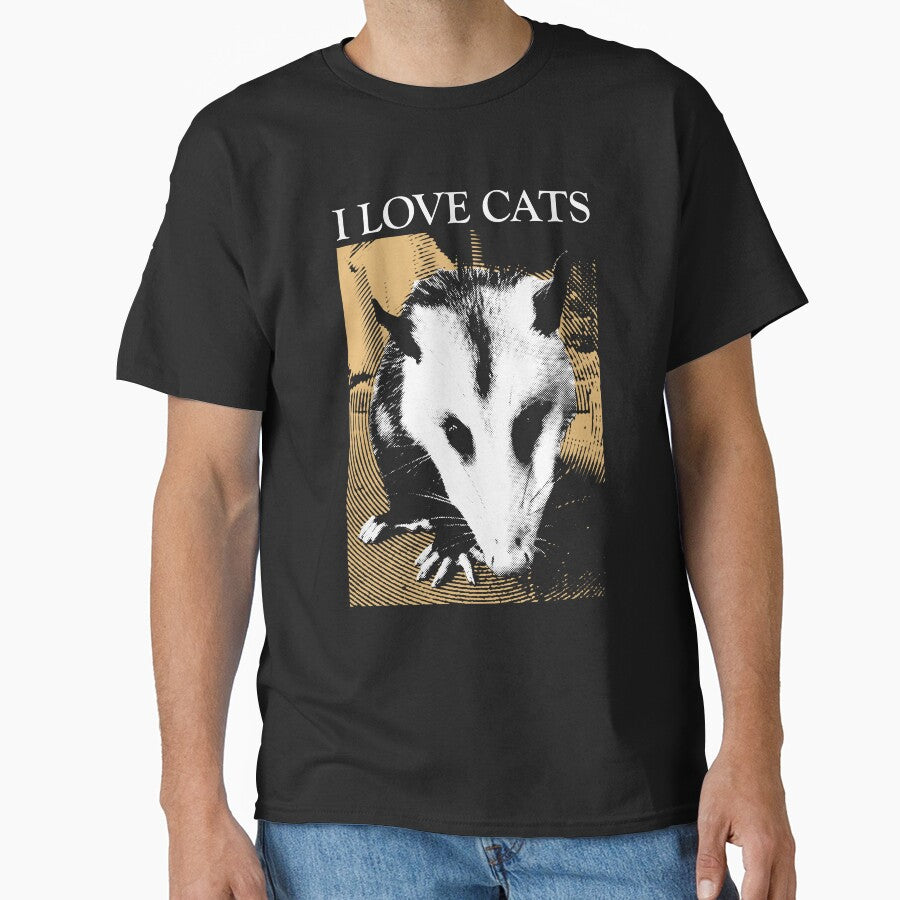 I Love Cats Opossum Vintage by VintageMedatsu