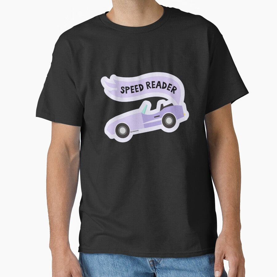 Speed Reader / Bookish Racing Car Pastel Purple Lavender Aesthetic For Girlie Readers Tbr Ya Books by Latinoladas