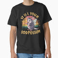 It Is I Your Fairy Godpossum – Retro Vintage Opossum Sunset Design by CyfroweMysli