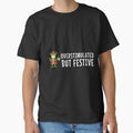 Overstimulated But Festive Funny Holiday Frog Christmas by DanaKathe