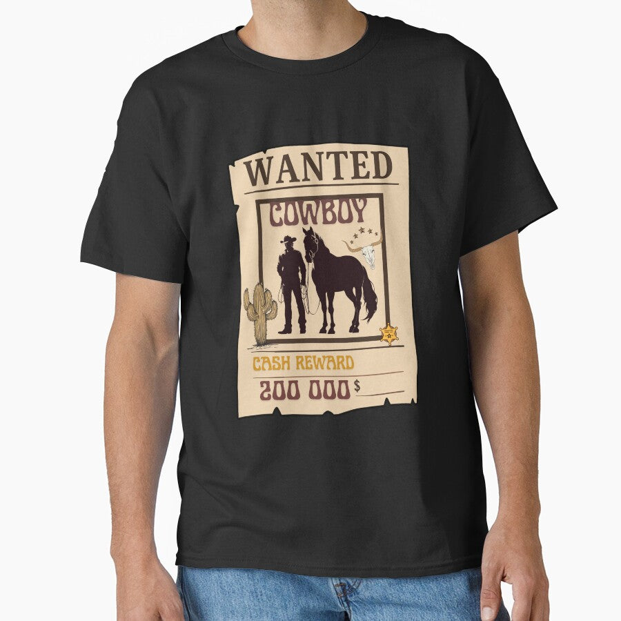 Wanted Cowboy – Vintage Western Outlaw Poster by lbyassir