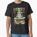 Merry Christmas Frog Tangled in Colorful Holiday Lights by MiALopezArt