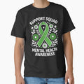 Mental Health Awareness Support Squad Green Ribbon Shirt | Anxiety Depression Awareness Tee | Mental Health Support by Artbyrome