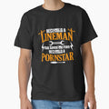 Funny Lineman Father Men Electric Cable Lineman by DSWShirts