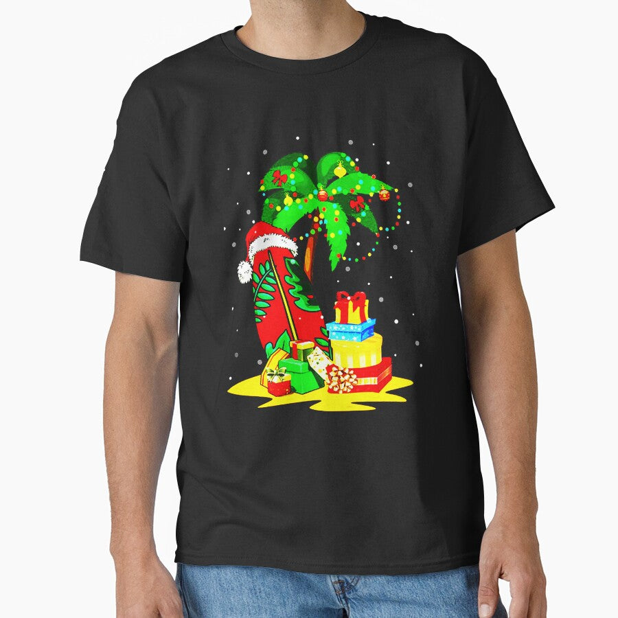 Tropical Christmas Palm Tree Xmas Coconut Lights by mosescdr5