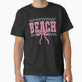Beach Babe Checkered Coquette Bow Summer Vacation Girls by MOHITSALVI