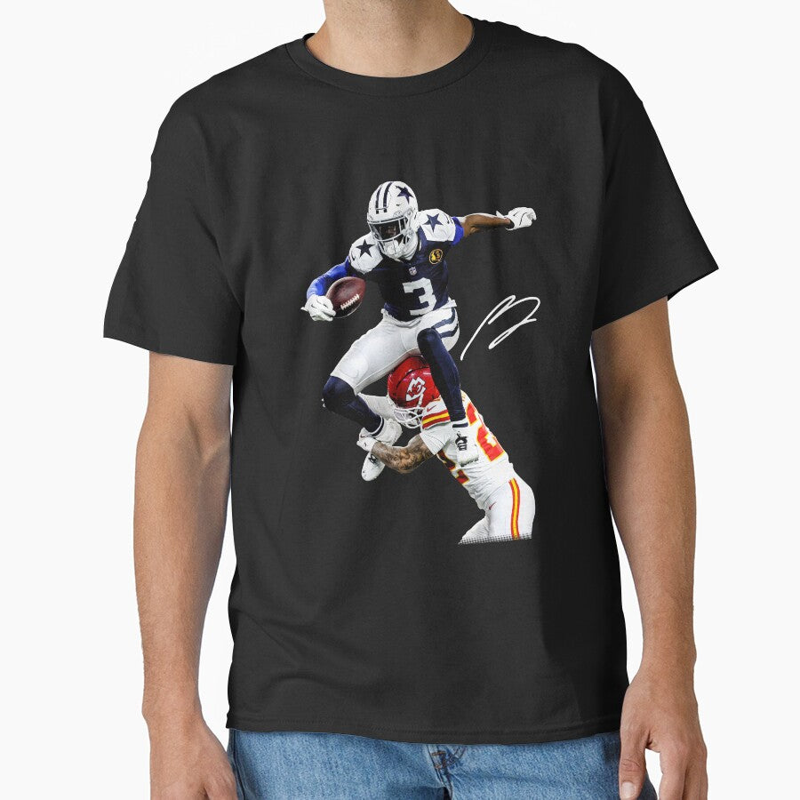 George Pickens Hurdle Trent McDuffie Vintage Football by HeidixHDesigns