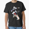 George Pickens Hurdle Trent McDuffie Vintage Football by HeidixHDesigns