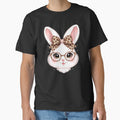 Cute Easter Bunny Leopard Coquette Bow Rabbit Women Girls Kids by clothesy7