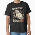 Low Battery, Highly Feral – Funny Raccoon Vintage Humor by pbxxxdesigns