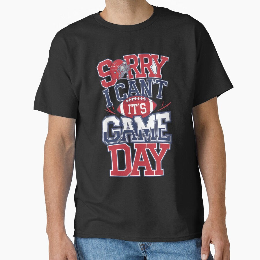 Sorry I Can't, It's Game Day Football Fan Design by Pastel-Pulse