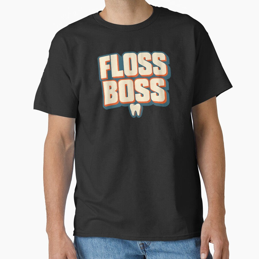 Floss Boss | Funny Dental Hygienist and Dentist Design by CottonFirst