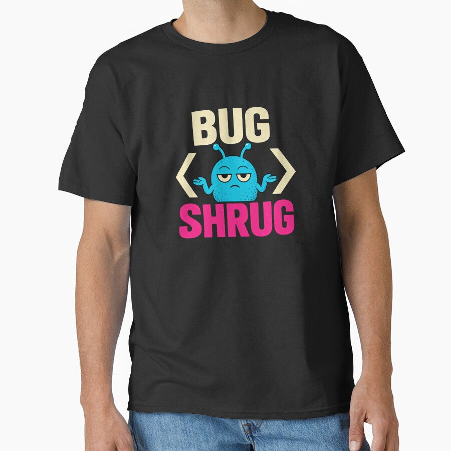 Bug Shrug Software Bug Coding Humor by elderberry