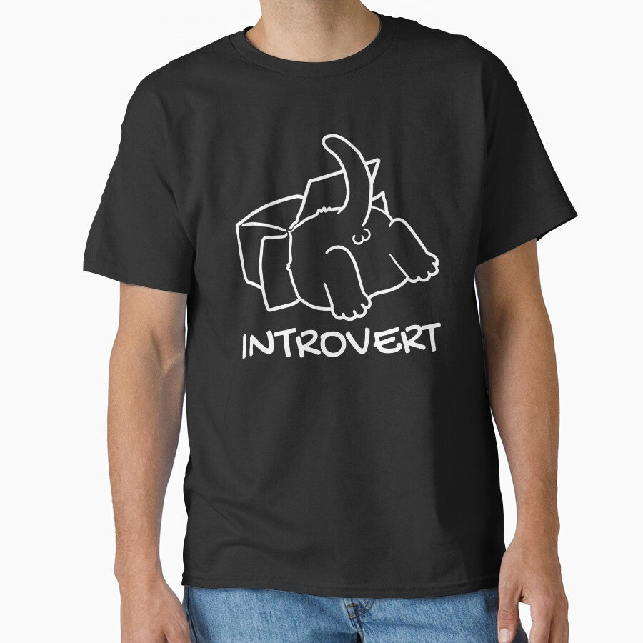 Introvert Cat in a Box by KomixsDesign