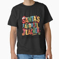 Santa's Favorite Teacher Christmas Retro Groovy Xmas Women by clothesy7