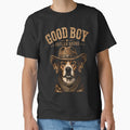 Country Dog Shirt – Vintage Cowboy Dog Western Graphic Tee by Irysek