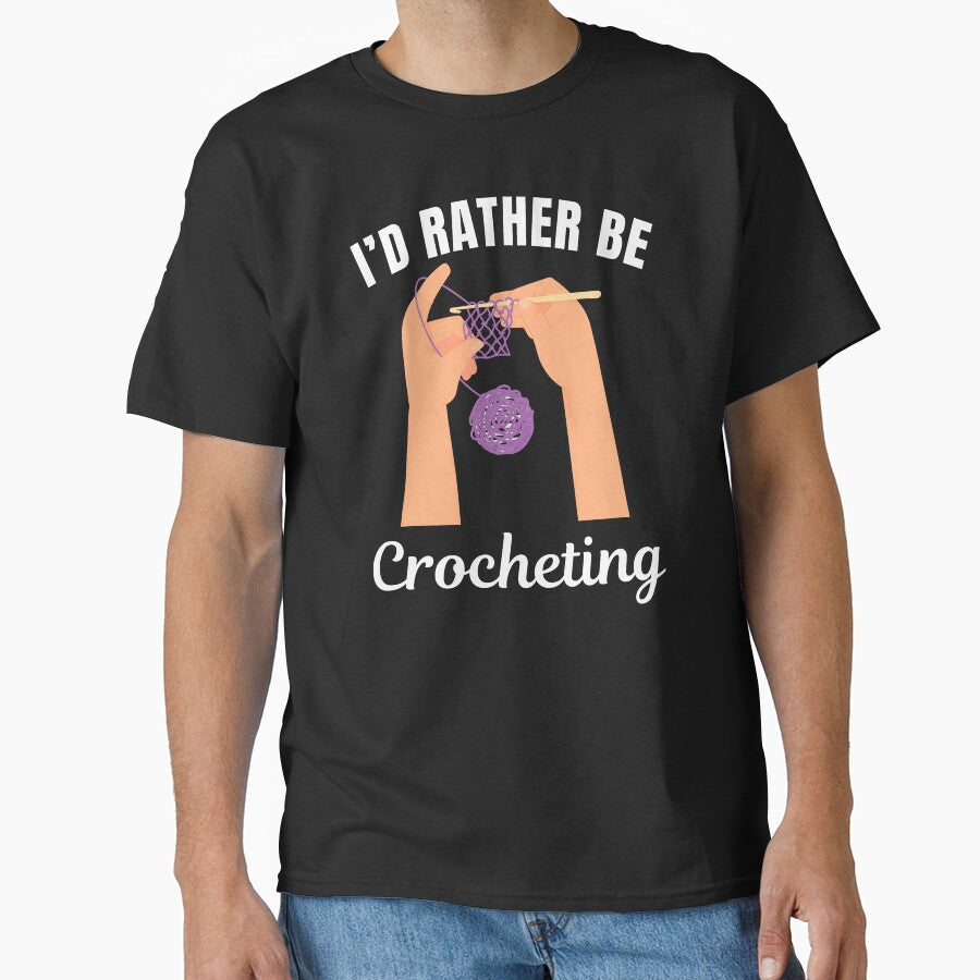 I'd rather be crocheting, knitting hobby lovers by NBSStore