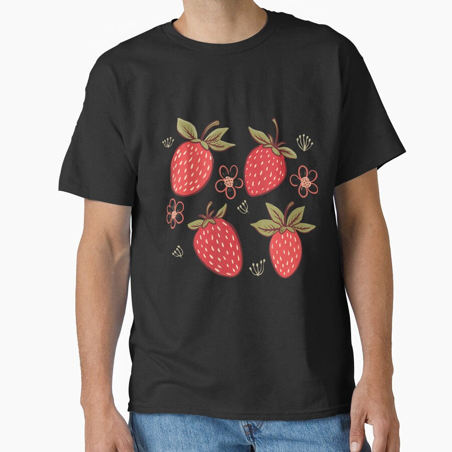 Strawberry Strawberries Cute Garden Cottagecore Aesthetic by KarlaLeanne