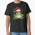 Christmas Frog Santa Hat Funny Holiday Cute Red Eyed Tree Frog by haitrieuic96