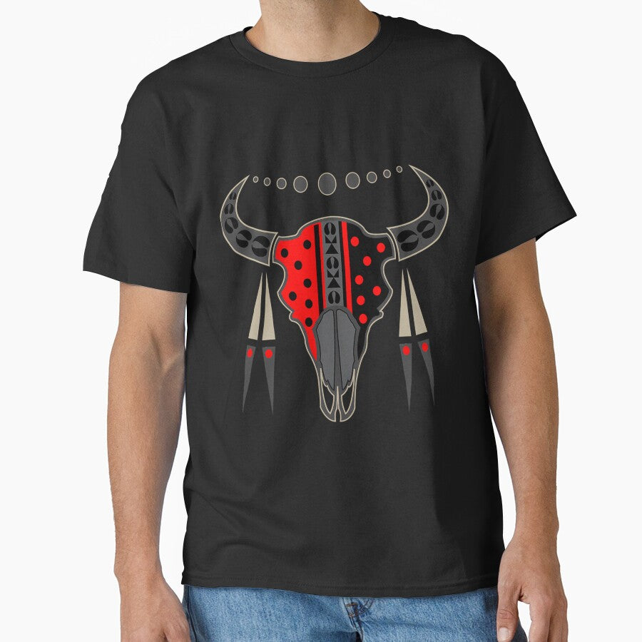 Buffalo Skull and Feathers by nqlcctulux48