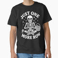 Just One More Row Crochet Skeleton Crocheting Knitting Lover by Masaw