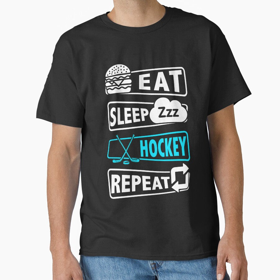 Eat sleep Ice hockey repeat by ConcorStore