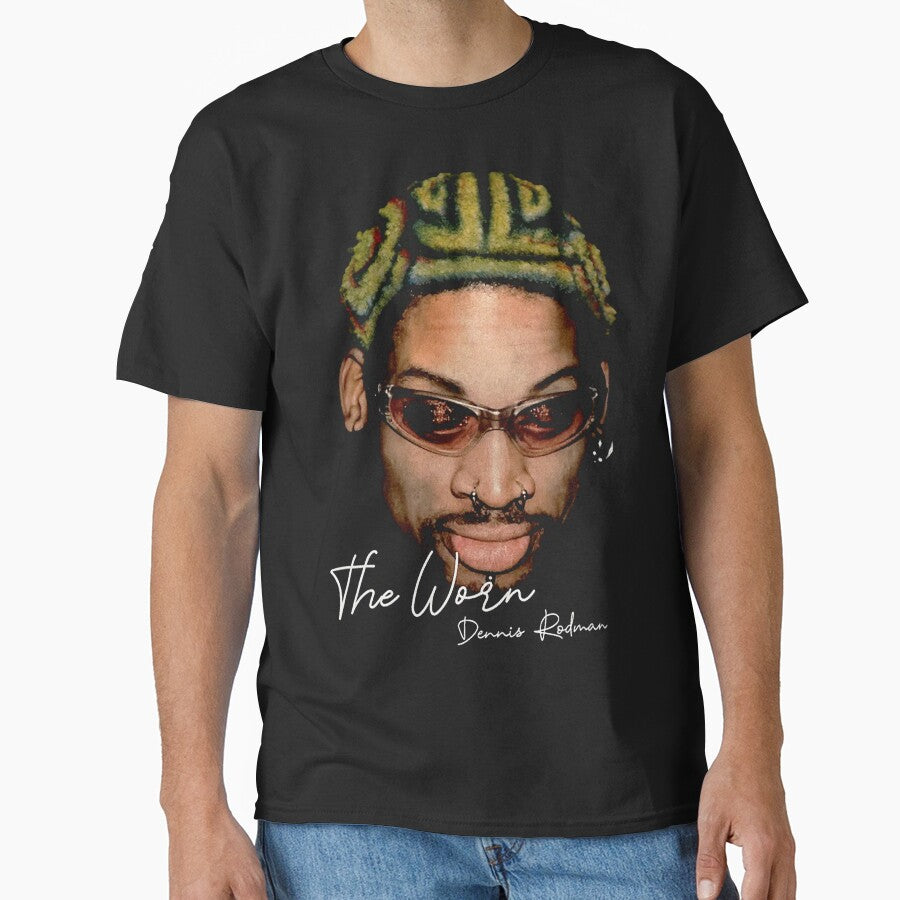 Dennis Rodman NBA basketball Vintage Bootleg Retro 90s Rap Tee (4) by GuadarramaKata
