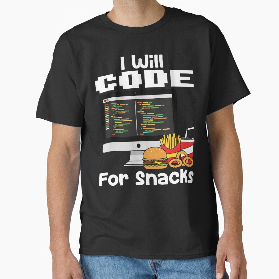 I WILL CODE FOR SNACKS - PROGRAMMER GIFT by KEF Custom