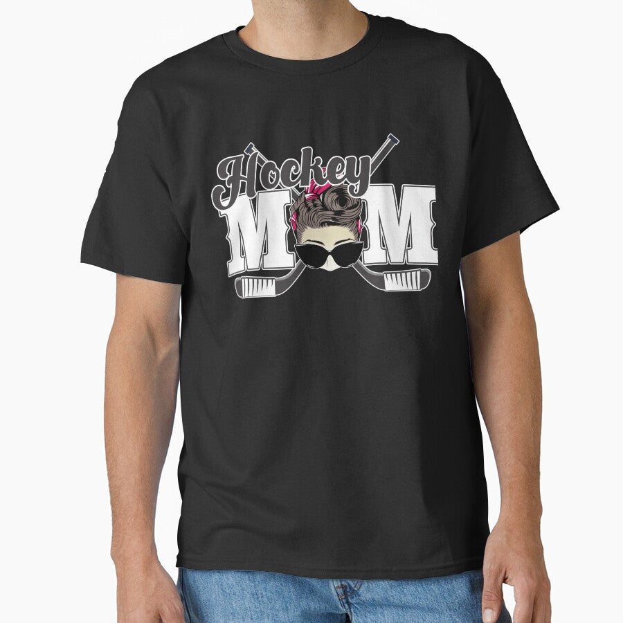 Hockey mom with edge, boy mom, sports mom by ColorWheelDsign