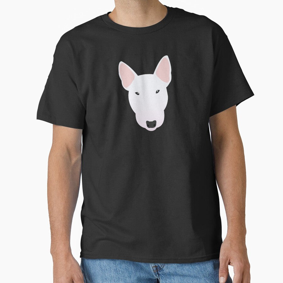 White Miniature Bull Terrier by KCPetPortraits