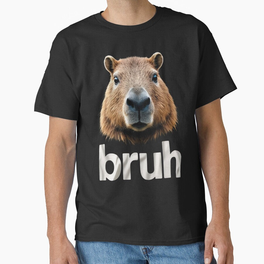Funny Bruh Capybara by Topmaxdesign