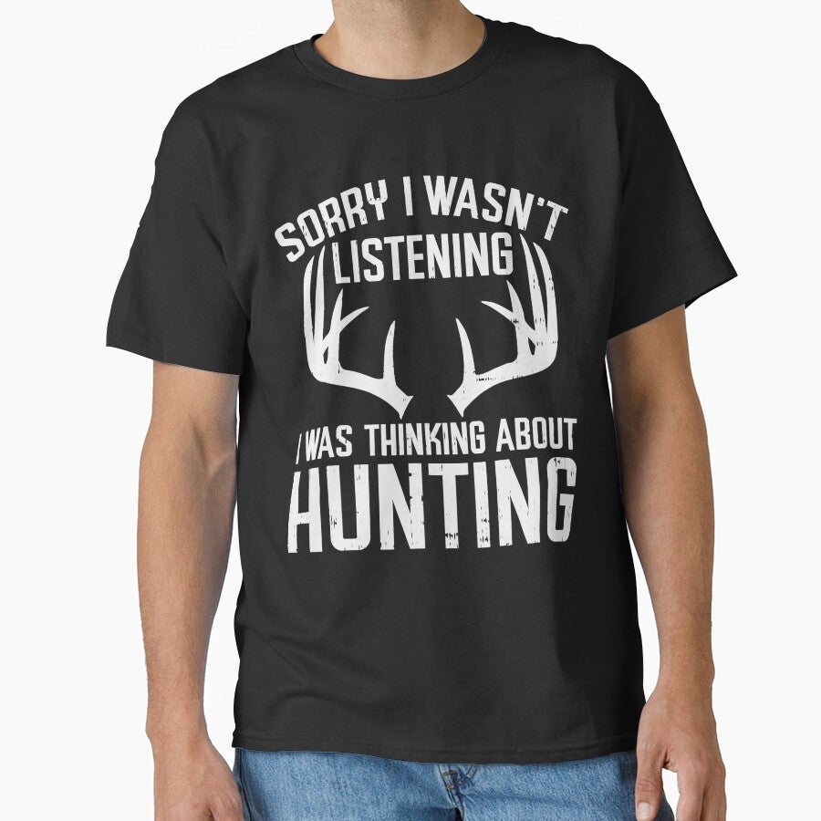 Wasnt Listening Thinking Hunting Deer Shed Bow Hunter Gift by ScottSlade