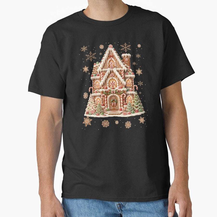 Vintage Christmas Gingerbread House Watercolor Aesthetic by Cute & Sassy Custom Gifting Boutiques