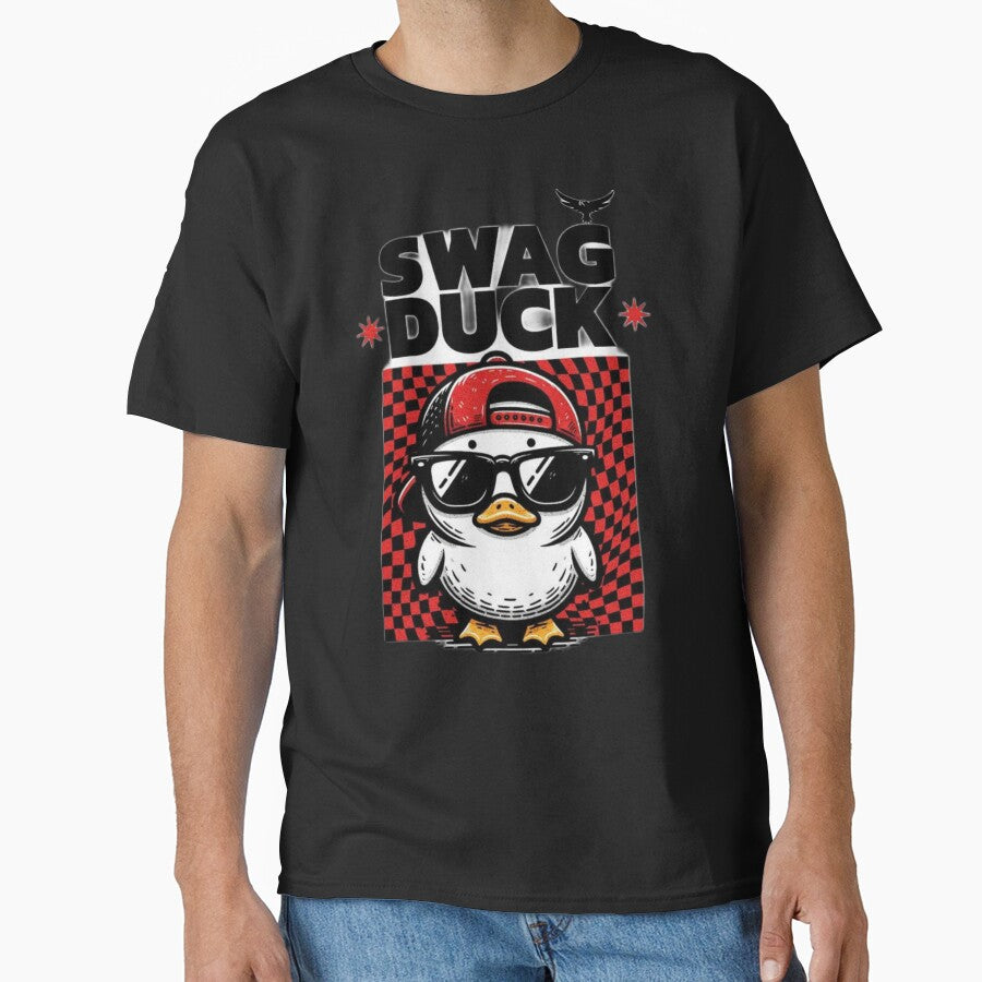 Classic T-shirt with the phrase "Ducks are funny and cute." by Elalol
