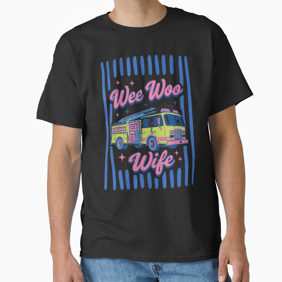 Wee Woo Wife Firefighter Wife Quote by ripgoatclothing