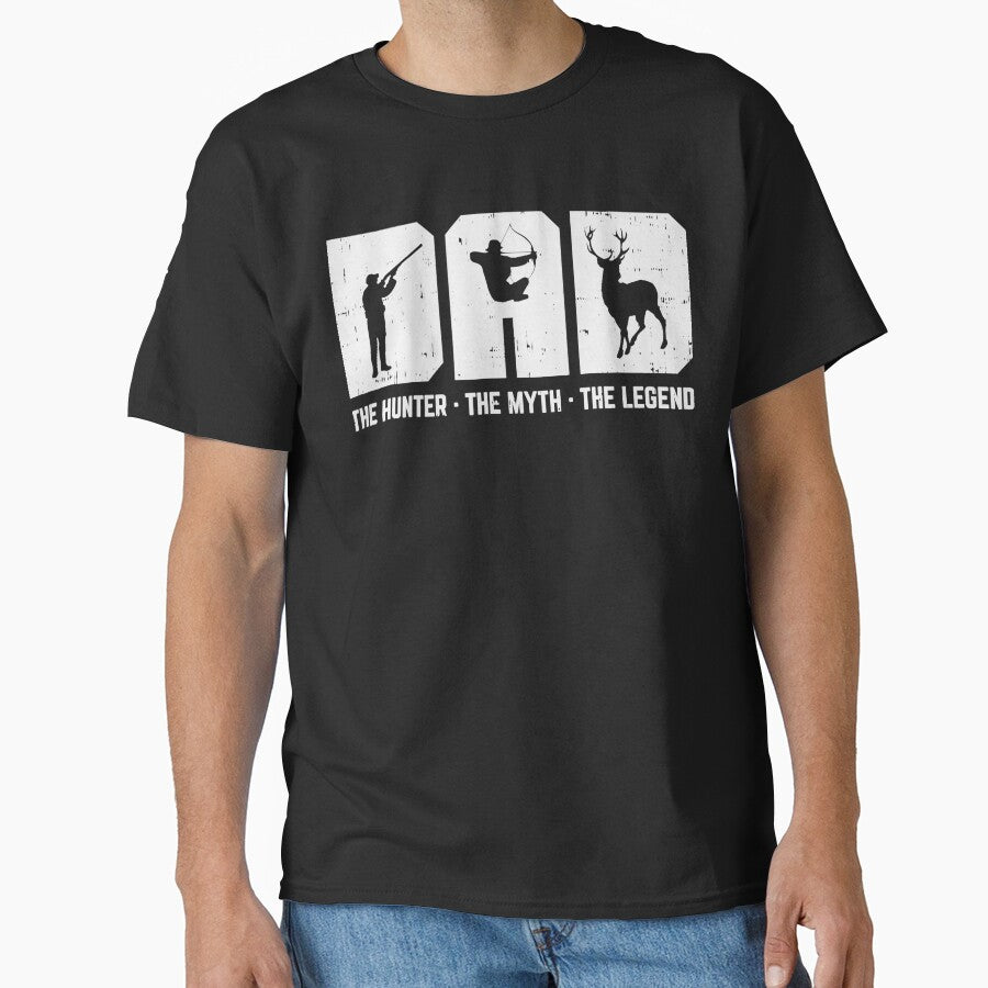 Dad Hunter Myth Legend Hunting Archery Deer Hunter Men Gift by ScottSlade