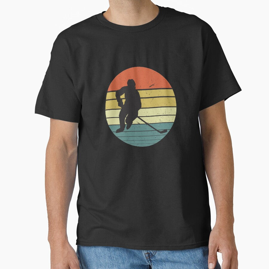 hockey Retro Distressed Style by BAISSANE