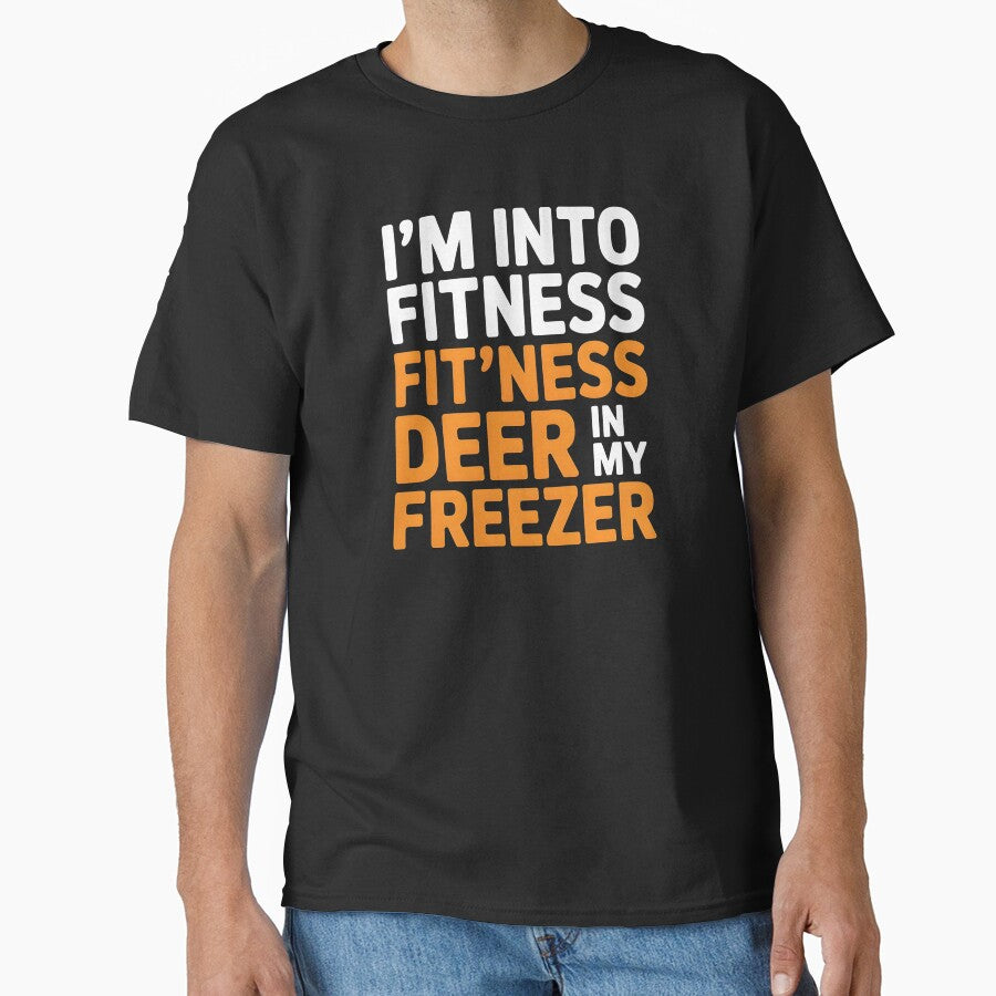 Fitness Deer in My Freezer – Funny Deer Hunting Shirt Vintage Deer Hunting Style by Redgiant87x