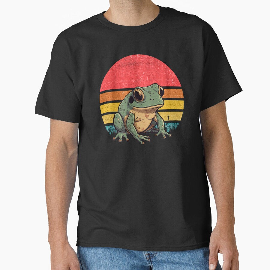 Frog Vintage Retro Sunset by rafaeltto