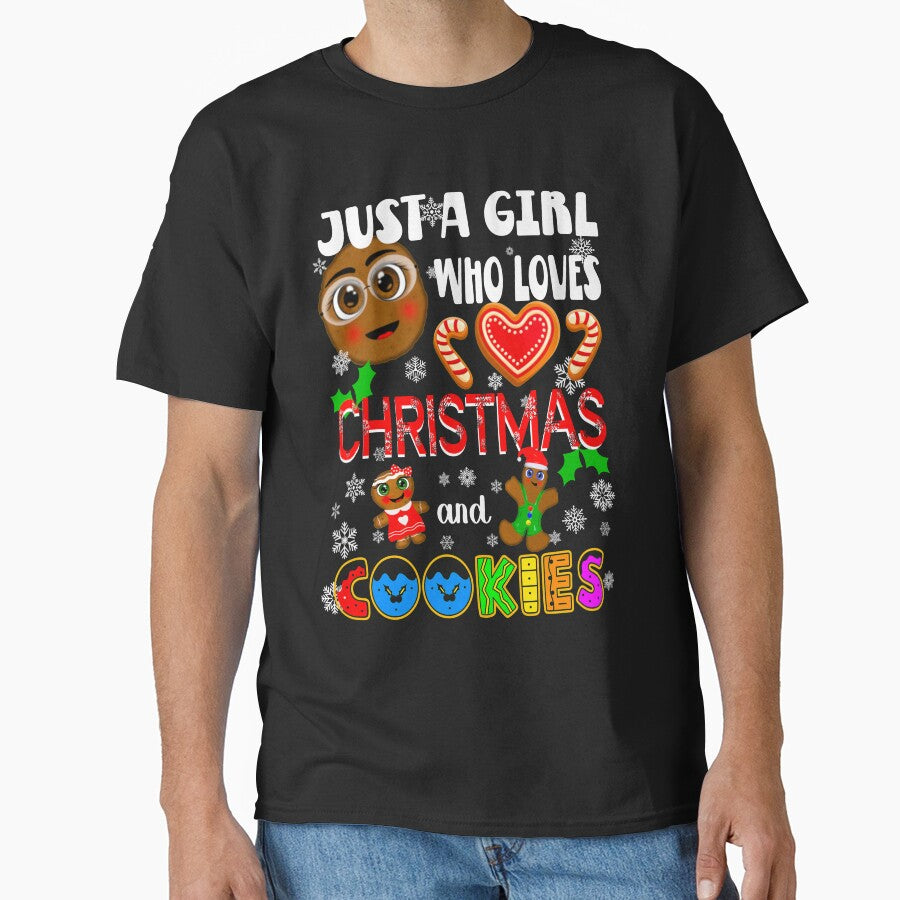 Just a Girl Who Loves Christmas and Cookies, Funny Christmas Design by orangeblue21