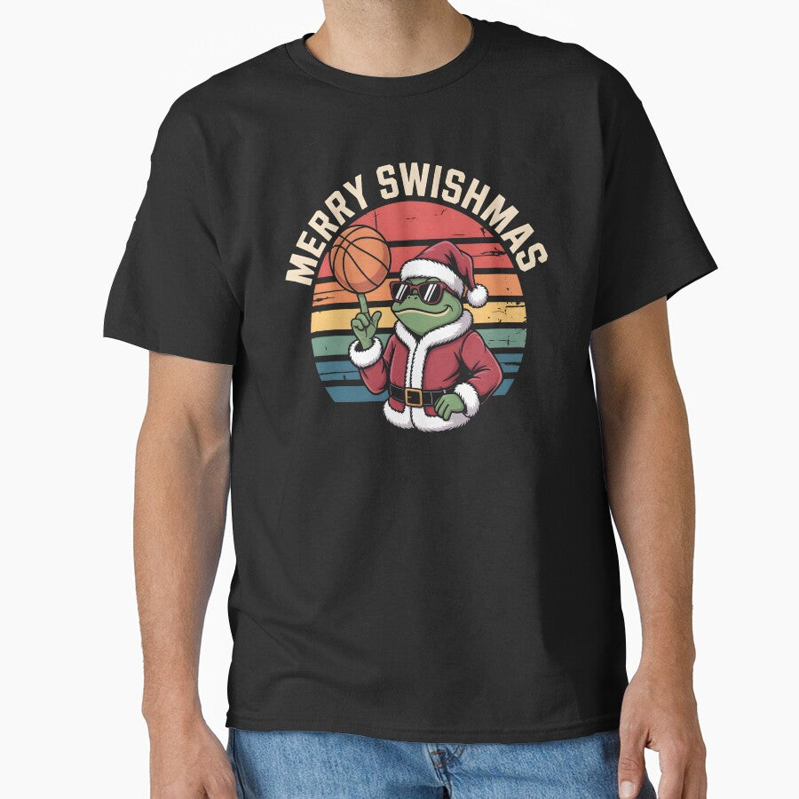 frog Merry Swishmas Basketball Christmas by DREAM3SHOP