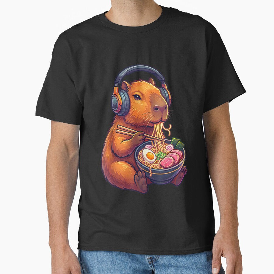 Funny Capybara Ramen Japanese Art for Men Women Kids , Capybara Gift Lover by DZIRI NAJAT