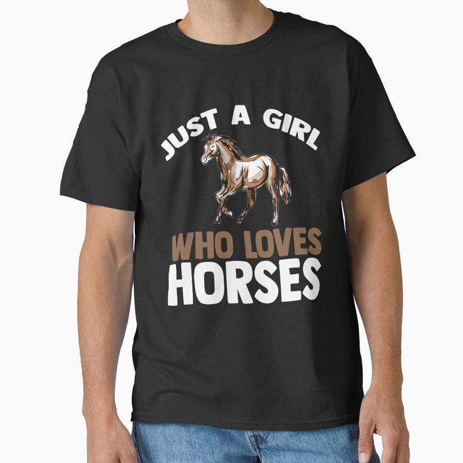 Just A Girl Who Loves Horses Equestrian Horseback Riding by NerdCulture